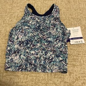 NWT athleta girl printed long distance bra